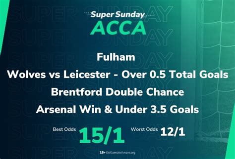 sunday acca tips|Football Accumulator Tips .